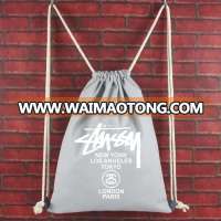 custom various styles promotion cotton shopping drawstring bag